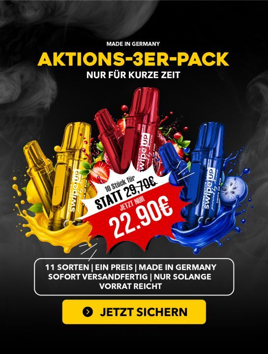 Swipe UP - Pre-Filled Pod 6 x 2ml 20mg Bundle 3er Sparpack
