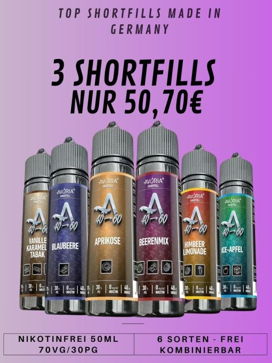 Avoria - Shortfill Bundle 3er Sparpack (3 x 40ml )
