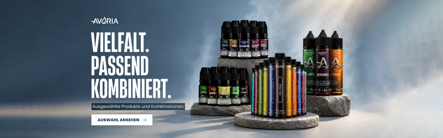 Avoria Bundle-Angebote mit Liquids und E-Zigaretten