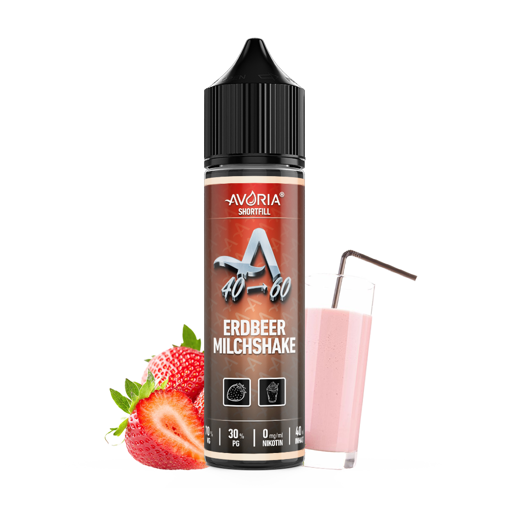 Avoria - Erdbeer - Milchshake Shortfill Liquid 40ml » Fertig-Liquid bei ...