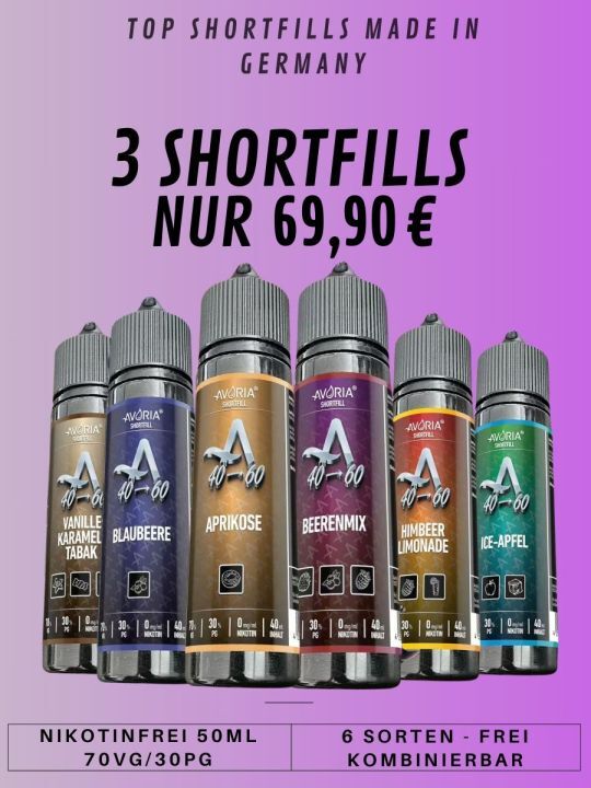 Avoria - Shortfill Bundle 3er Sparpack (3 x 40ml )