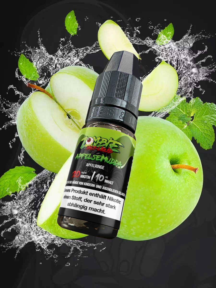 Vape Customs ApfelSeiMudda Nikotinsalz Liquid – Saurer Apfel & Ice
