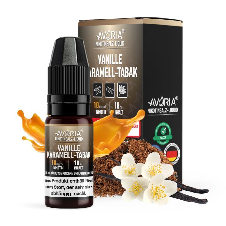 Avoria - Vanille - Karamell - Tabak Nikotinsalz 10ml