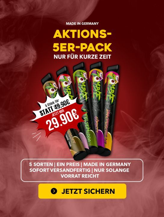 Zombie - Einweg E-Zigaretten Bundle 5er Sparpack 20mg